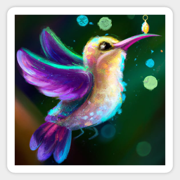 Cute Hummingbird Drawing Sticker by Play Zoo